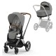 Cybex Priam Pushchair + Lux Carrycot, Mirage Grey