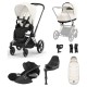 Cybex Priam + Carrycot + Cloud T Isofix Travel System, Off White
