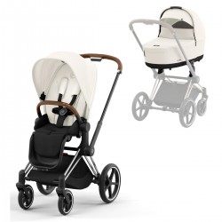 Cybex Priam Pushchair + Lux Carrycot, Off White
