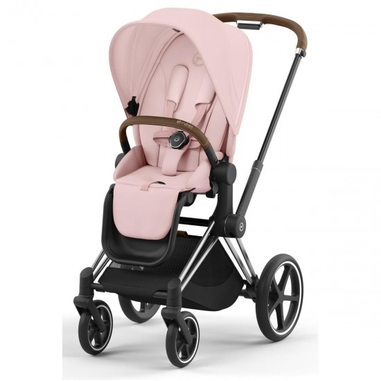 Cybex Priam + Carrycot + Cloud T Plus Isofix Travel System, Peach Pink