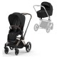 Cybex Priam Pushchair + Lux Carrycot, Sepia Black