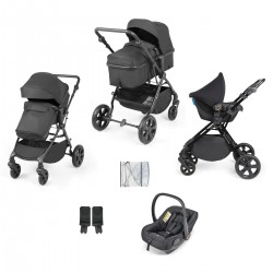 Ickle Bubba Comet 3 in 1 Travel System, Black