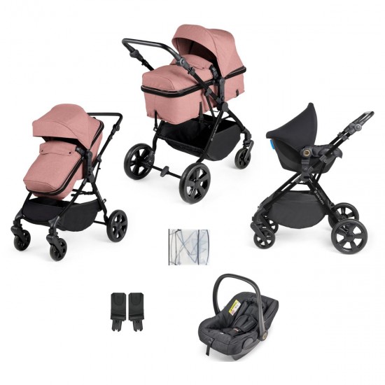 Ickle Bubba Comet 3 in 1 Travel System, Dusky Pink