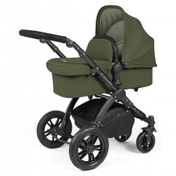 Ickle Bubba Stomp Luxe i-Size Cirrus Travel System & Home 14 Piece Bundle, Woodland/Black
