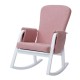 Ickle Bubba Dursley Rocking Chair and Stool, Blush Pink