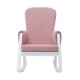 Ickle Bubba Dursley Rocking Chair and Stool, Blush Pink