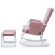 Ickle Bubba Dursley Rocking Chair and Stool, Blush Pink