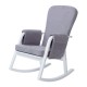 Ickle Bubba Dursley Rocking Chair and Stool, Pearl Grey