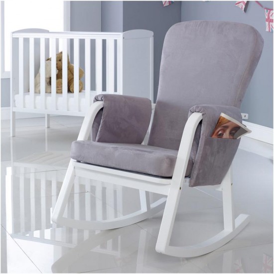 Ickle Bubba Dursley Rocking Chair, Pearl Grey