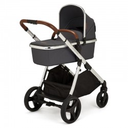 Ickle Bubba Eclipse i-Size Travel System with Mercury Car Seat & Isofix Base, Graphite Grey