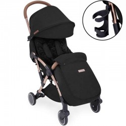 Ickle Bubba Globe Max Stroller, Black on Rose Gold