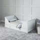 Ickle Bubba Snowdon Classic Sleigh Cot Bed + Mattress, White