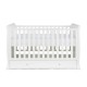 Ickle Bubba Snowdon Classic Sleigh Cot Bed + Mattress, White