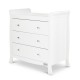 Ickle Bubba Snowdon Changing Unit / Chest Drawers, White