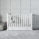 Ickle Bubba Snowdon 4 in 1 Mini Cot Bed, White