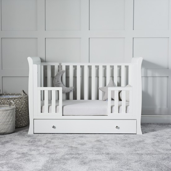 Ickle Bubba Snowdon 4 in 1 Mini Cot Bed, White