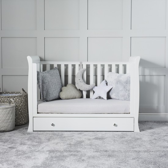 Ickle Bubba Snowdon 4 in 1 Mini Cot Bed, White