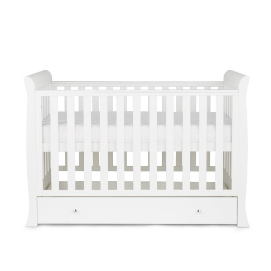 Ickle Bubba Snowdon 4 in 1 Mini Cot Bed, White