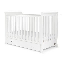 Ickle Bubba Snowdon 4 in 1 Mini Cot Bed, White