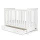 Ickle Bubba Snowdon 4 in 1 Mini Cot Bed, White