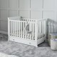 Ickle Bubba Snowdon 4 in 1 Mini Cot Bed, White