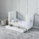 Ickle Bubba Snowdon 4 in 1 Mini Cot Bed, White