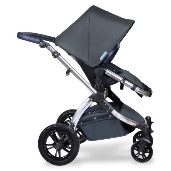 Ickle Bubba Stomp V4 2 in 1 Pushchair & Carrycot, Blueberry / Chrome