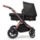 Ickle Bubba Stomp V4 2 in 1 Pushchair & Carrycot, Midnight / Bronze