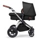 Ickle Bubba Stomp V4 2 in 1 Pushchair & Carrycot, Midnight / Chrome