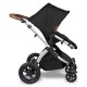 Ickle Bubba Stomp V4 2 in 1 Pushchair & Carrycot, Midnight / Chrome