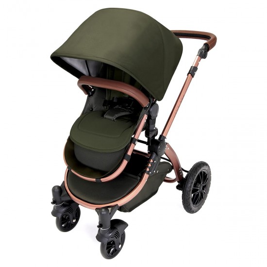 Ickle Bubba Stomp V4 2 in 1 Pushchair & Carrycot, Woodland / Bronze
