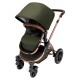 Ickle Bubba Stomp V4 2 in 1 Pushchair & Carrycot, Woodland / Bronze