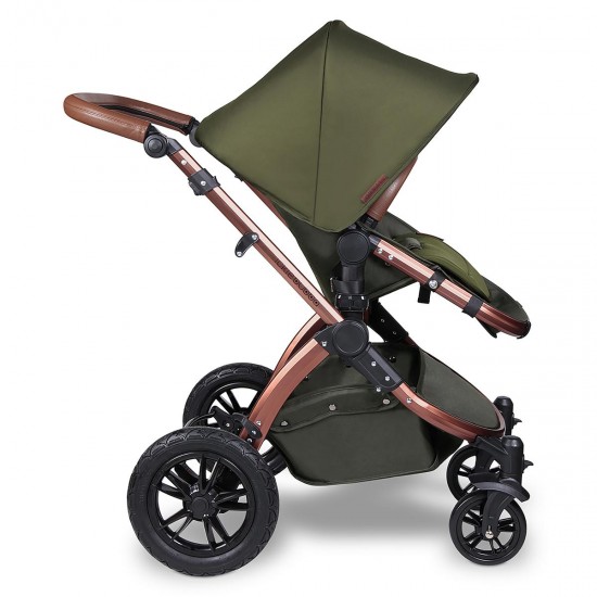 Ickle Bubba Stomp V4 2 in 1 Pushchair & Carrycot, Woodland / Bronze
