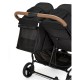 Ickle Bubba Venus Double Stroller, Black