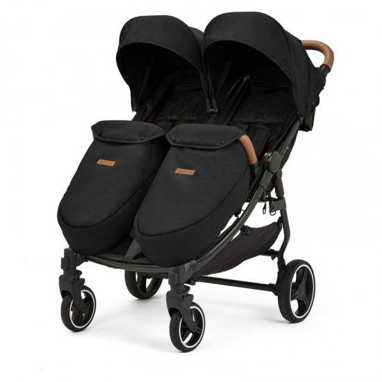 Ickle Bubba Venus Max Double Stroller, Black