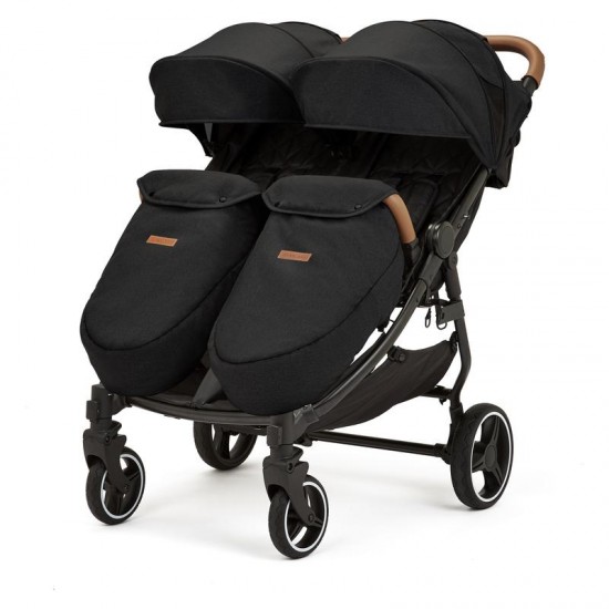 Ickle Bubba Venus Max Double Stroller, Black