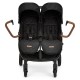 Ickle Bubba Venus Prime Double Stroller, Black