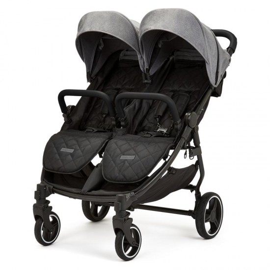 Ickle Bubba Venus Max Double Stroller, Grey