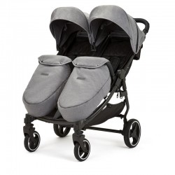 Ickle Bubba Venus Prime Double Stroller, Grey