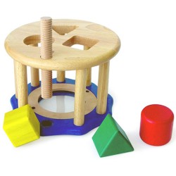 I'm Toy Geo Sort n Drum Roller Wooden Shape Sorter