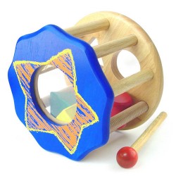 I'm Toy Geo Sort n Drum Roller Wooden Shape Sorter