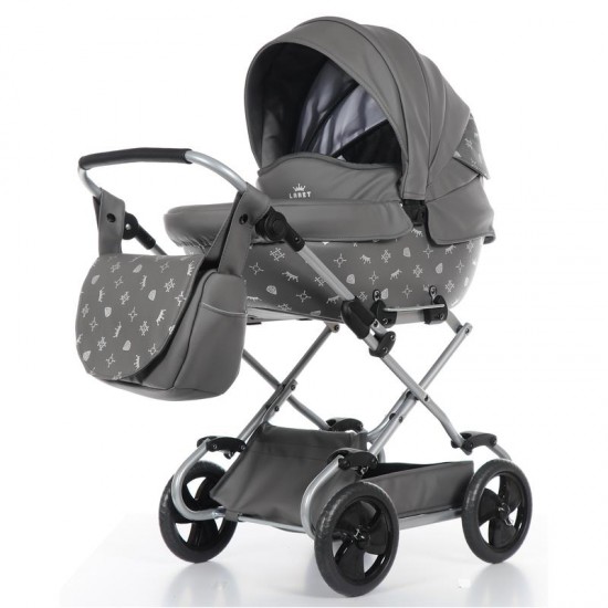Invictus V-Doll Grey Dolls Pram with Matching Bag