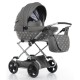 Invictus V-Doll Grey Dolls Pram with Matching Bag