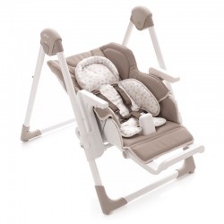 Jane Mila Leatherette Highchair, Cream