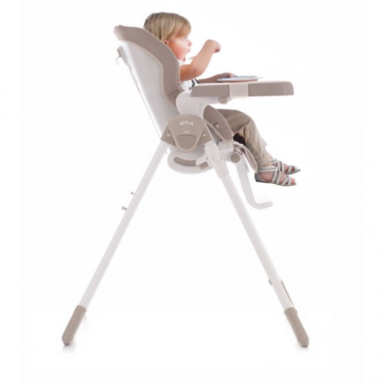 Jane Mila Leatherette Highchair, Cream