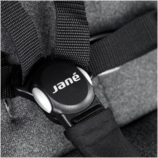 Jane Crosslight Pro Silver Shadow Pushchair, Cold Black