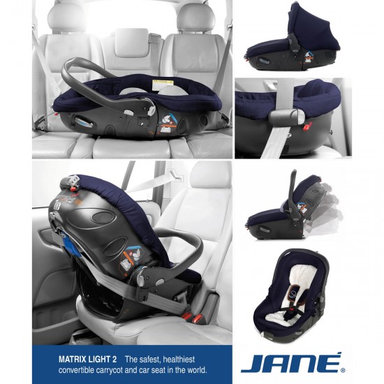 Jane Matrix Light 2, Group 0/0+ (0-13kg) 0-18 months Baby Car Seat & Carrycot, Dim Grey