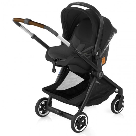 Jane Newel + Micro Pro + Koos iSize R1 Travel System, Cold Black