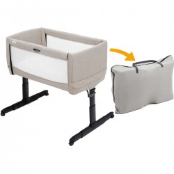Joie Roomie Go Travel Bedside Crib, Clay