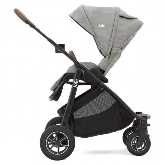 Joie Versatrax Pushchair + Carrycot Pram, Pebble